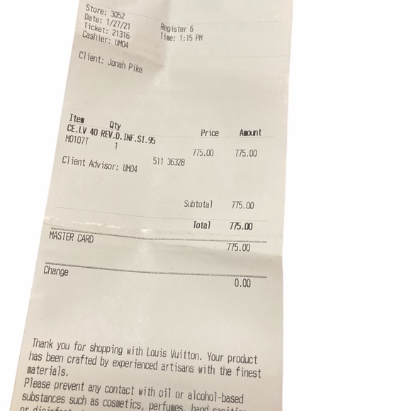 Louis Vuitton Men’s Monogram Belt - Picture 6 of 6